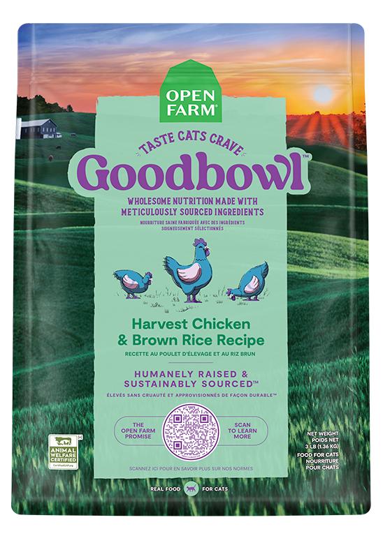 Open Farm - Goodbowl Harvest Chicken & Brown Rice Recipe Dry Cat Food