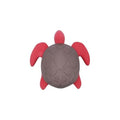 Bud'Z -Floating Rubber Dog Toy With Squeaker Turtle Red Dog