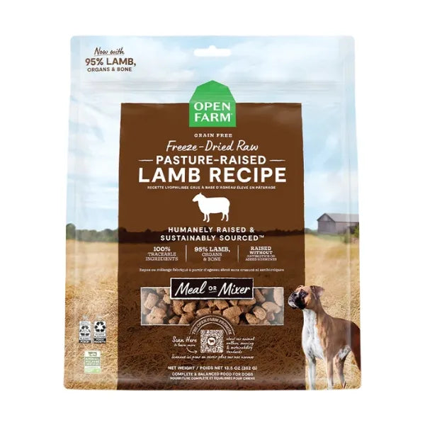 Open Farm - Pasture Raised Lamb Freeze Dried Raw Dog Food