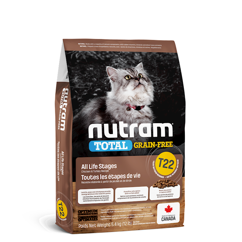 Nutram - Cat Total Grain Free Chicken Turkey T22