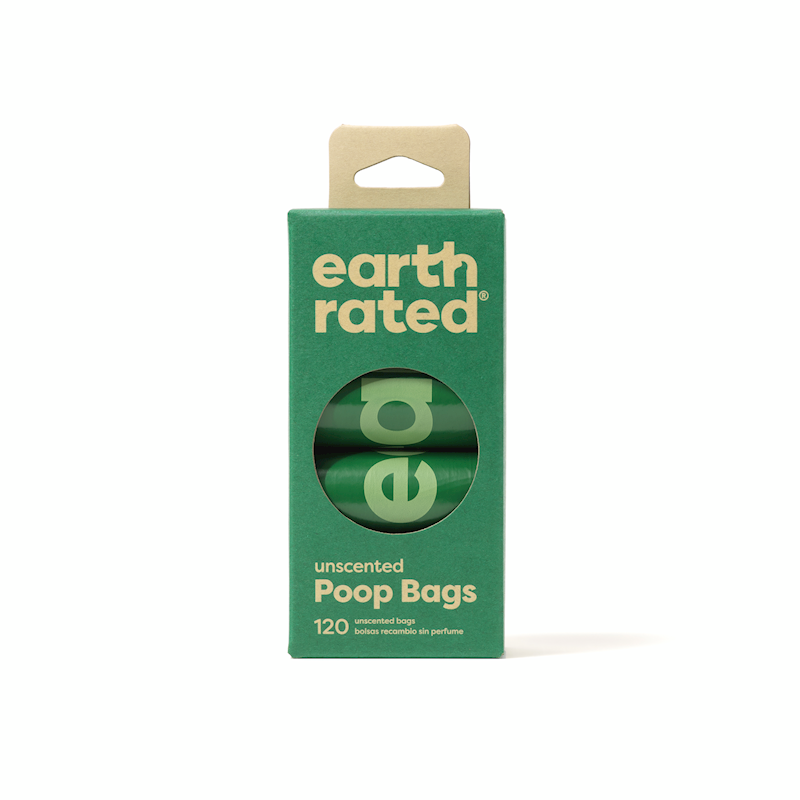 Earth Rated - Poop Bags 120 Bags - Unscented