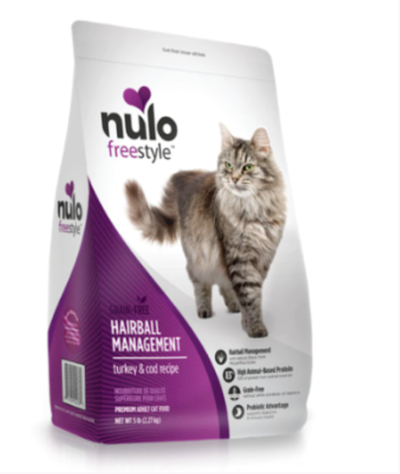 Nulo - Freestyle Cat Grain Free Hairball Management Turkey & Cod