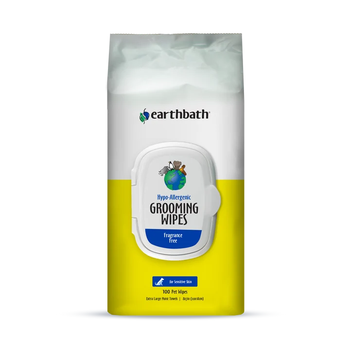 Earthbath hypoallergenic dog grooming wipes