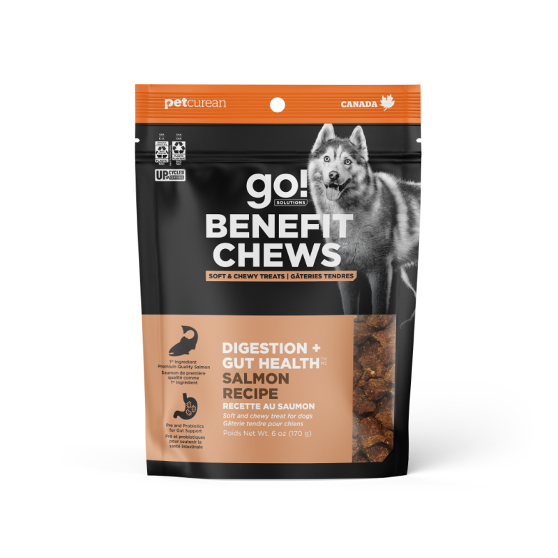 Petcurean - Go! - Dog Benefit Chews - Digestive Gut Health Salmon
