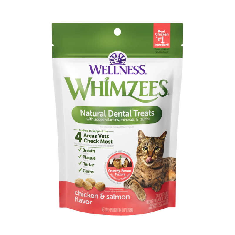 Whimzees Cat Dental - Chicken & Salmon Treats