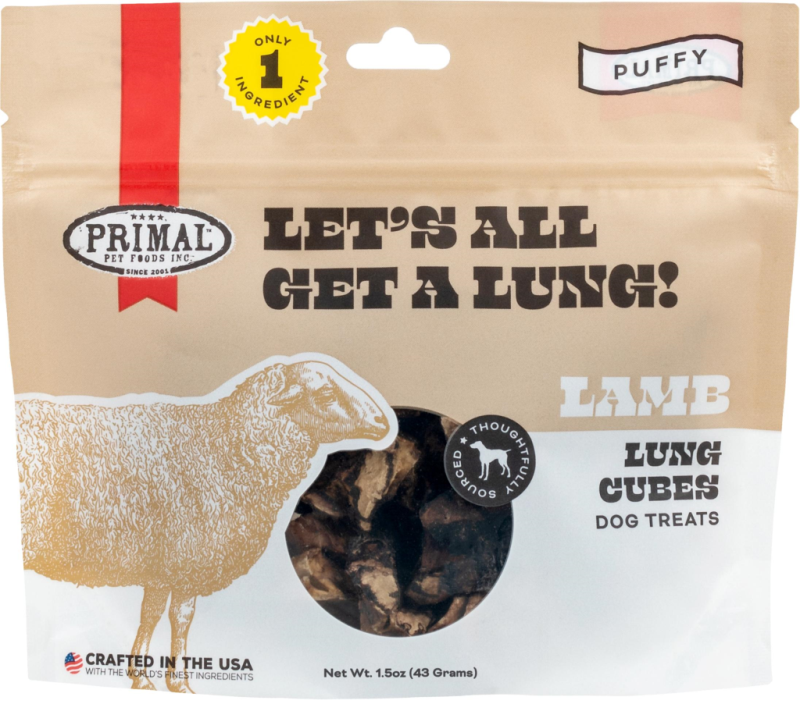 Primal - Dog Treats Let All Get A Lung Lamb
