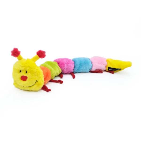 Zippy Paws - Caterpillar - with 7 Squeakers
