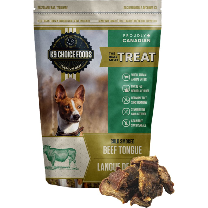 K9 Choice Foods - Real Meat Cold Smoked TongueTreats