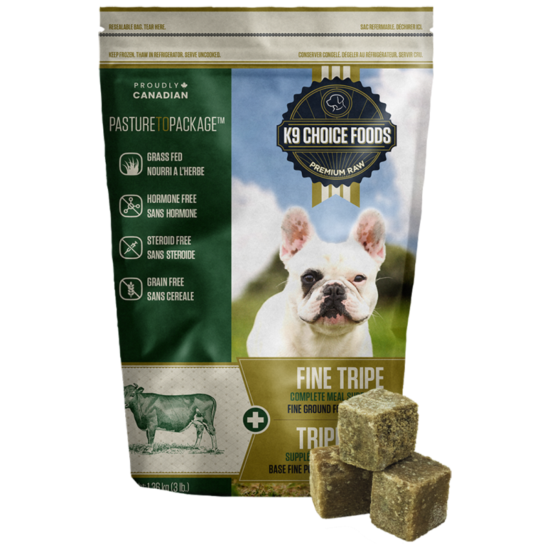 K9 Choice Foods - Fine Ground Pure Beef Tripe