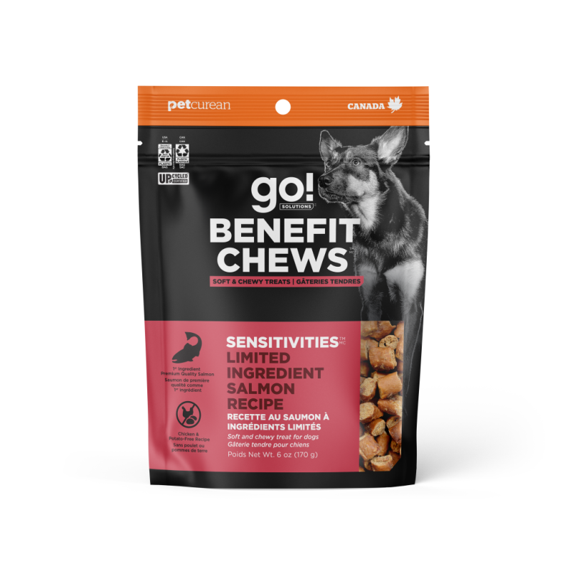 Petcurean - Go! - Dog Benefit Chews - Sensitivities LID Salmon