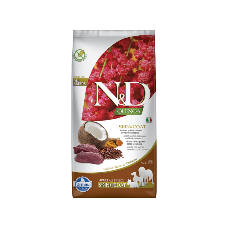 Farmina - Dog N&D Quinoa Skin & Coat Venison Functional .I.D.