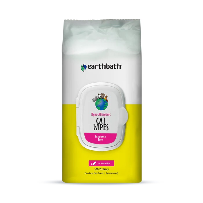 Earthbath - Cat Grooming Wipes Hypo Allergenic