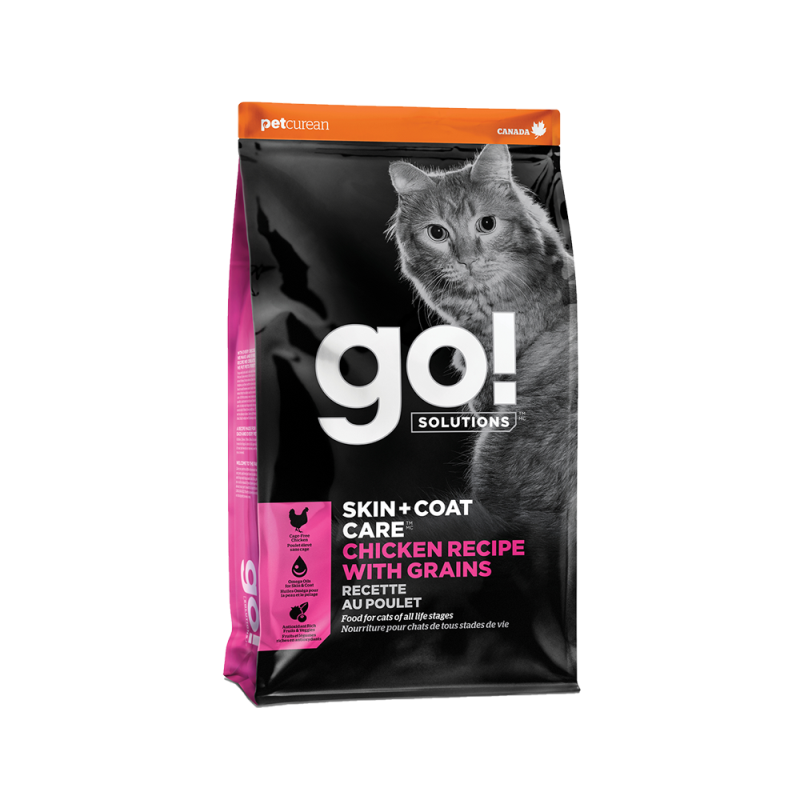 Petcurean Go! - Cat Skin & Coat Chicken with Grains