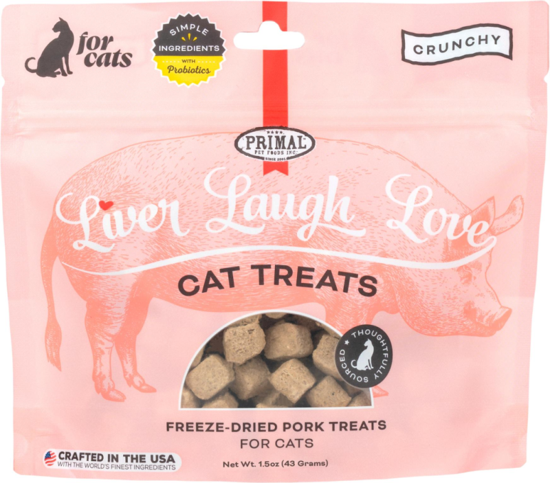 Primal - Cat Treats Liver Laugh Love Simply Pork