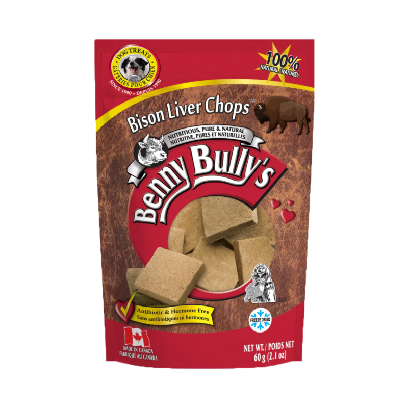 Benny Bully - Dog Bison Liver Chops