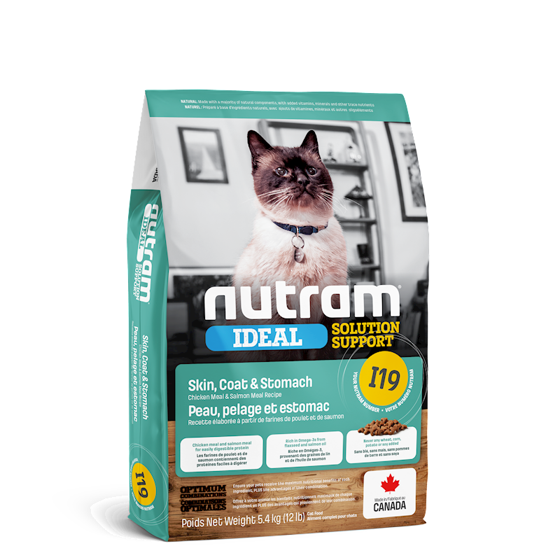 Nutram - Cat Ideal Solution Skin Coat Stomach I19