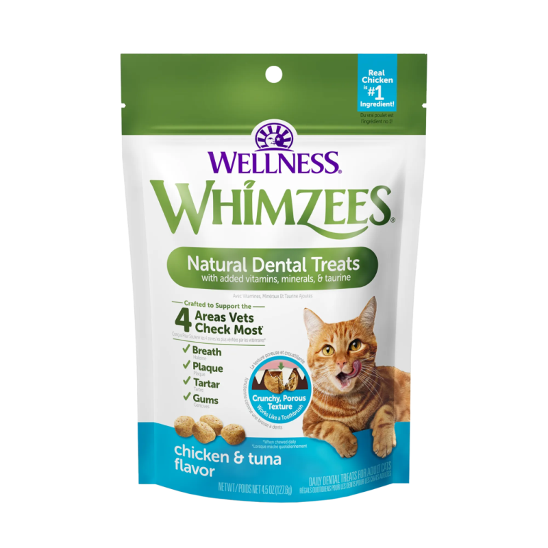 Whimzees Cat Dental - Chicken & Tuna Treats