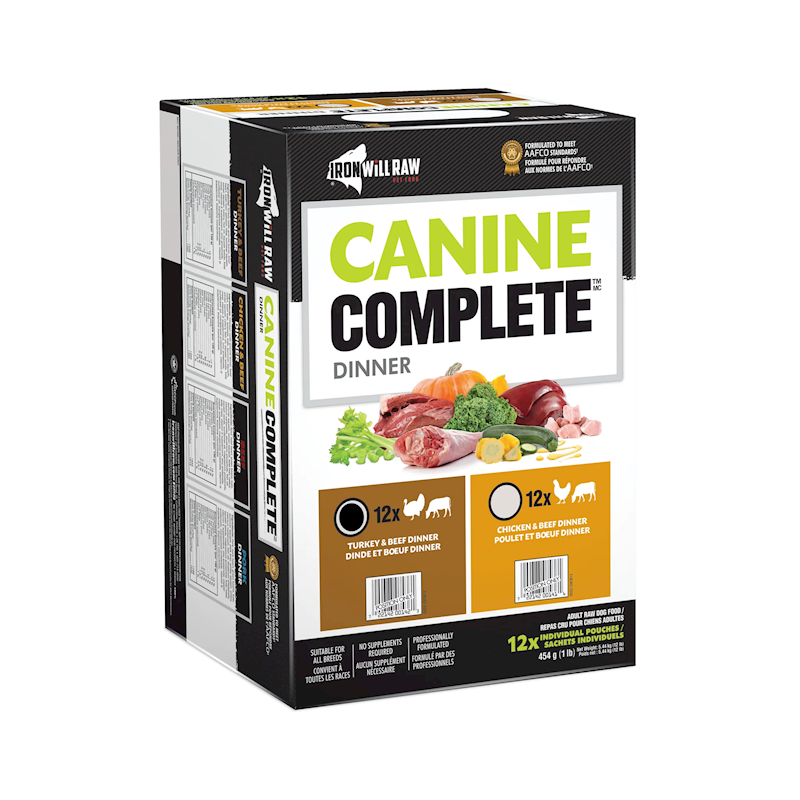 Iron Will Raw Dog Complete Turkey & Beef Dinner 12/
