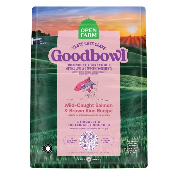 Open Farm - Goodbowl Wild-Caught Salmon & Brown Rice Recipe Dry Cat Food