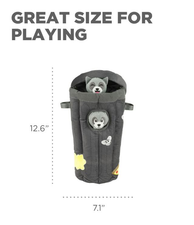 Outward Hound Hide A Raccoon Plush Puzzle Dog Toy